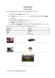 English worksheet: Vocabualry