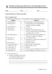 English Worksheet: Susan Boyle Worksheet