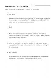 English Worksheet: Find 5 mistakes