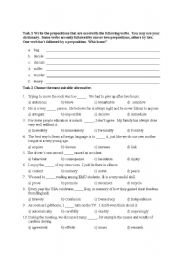 English worksheet: test