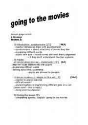 English worksheet: going to the movies