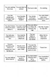 English Worksheet: Small Talk