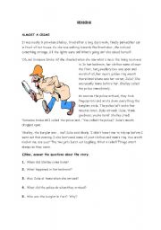 English Worksheet: reading