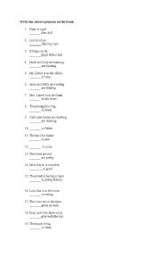 English Worksheet: english test