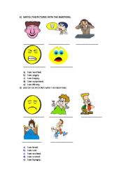 English worksheet: feelings