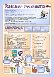 Relative Pronouns - Who, Which, Where