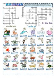 Animals Crossword