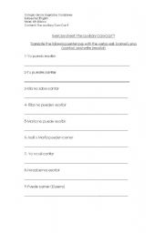 English Worksheet: Auxiliary, can-cant