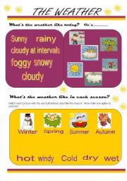 English Worksheet: The Weather