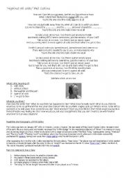 English Worksheet: Phil Collins - Against all odds lyrics