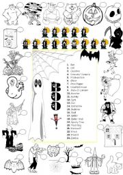 English Worksheet: HALLOWEEN