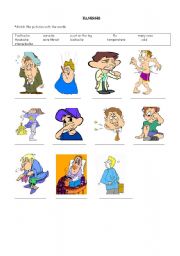 English Worksheet: illnesses