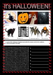 English Worksheet: Its Halloween + KEY