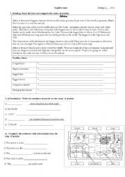 English Worksheet: English test 