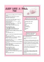 English Worksheet: Pink 