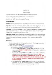 English Worksheet: Internet Safety