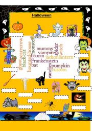 English Worksheet: Halloween