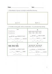 English worksheet: Multiplication Activity