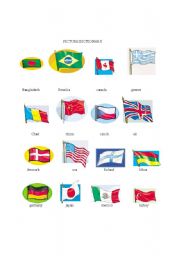 English worksheet: flags