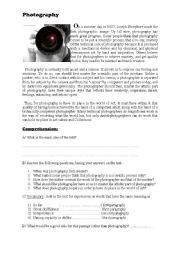 English Worksheet: Reading Comprehension