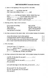 English Worksheet: Meet me half way (song by the black eyed peas)