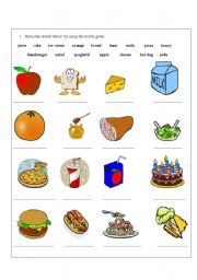English Worksheet: Ilike eating a lot!
