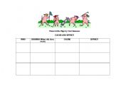 English Worksheet: The Three Little Pigs Cause and Effect