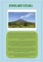 English Worksheet: Arenal Volcano