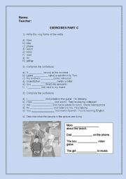 English Worksheet: Present Continuous Worksheet