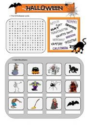 English Worksheet: Halloween