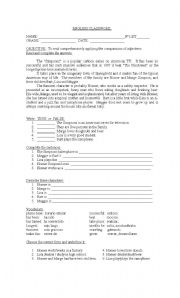 English worksheet: The Simpsons