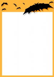 English worksheet: Halloween template