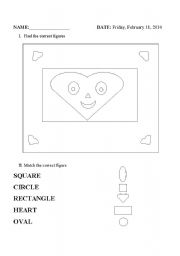 English Worksheet: Basic Shapes