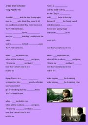 English worksheet: Real to me Brian McFadden