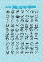 English Worksheet: facial expressions and feelings