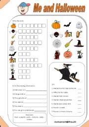 English Worksheet: Me & Halloween