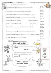 English Worksheet: some & any