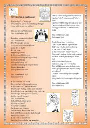 English Worksheet: This is Halloween (song)