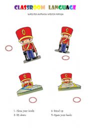 English Worksheet: Classroom language-1