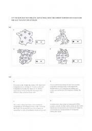 English Worksheet: weather forecast cut and paste