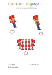 English Worksheet: Classroom language-2