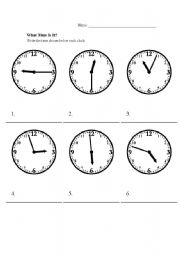 Telling time