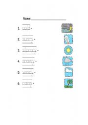 English worksheet: Weather Match Up