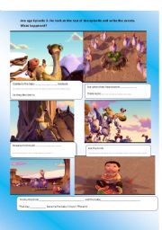 English Worksheet: Ice age episode 3