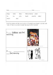 English worksheet: article a 