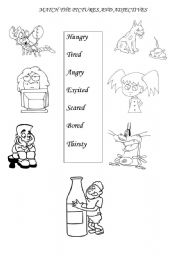 English worksheet: Adjectives