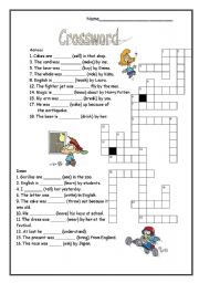 Past tense crossword