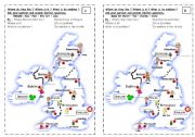 English Worksheet: Where do they live ? - pairwork