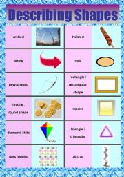 English Worksheet: shapes and patterns (2 pages)