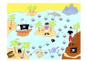 English Worksheet: Pirate theme gameboard